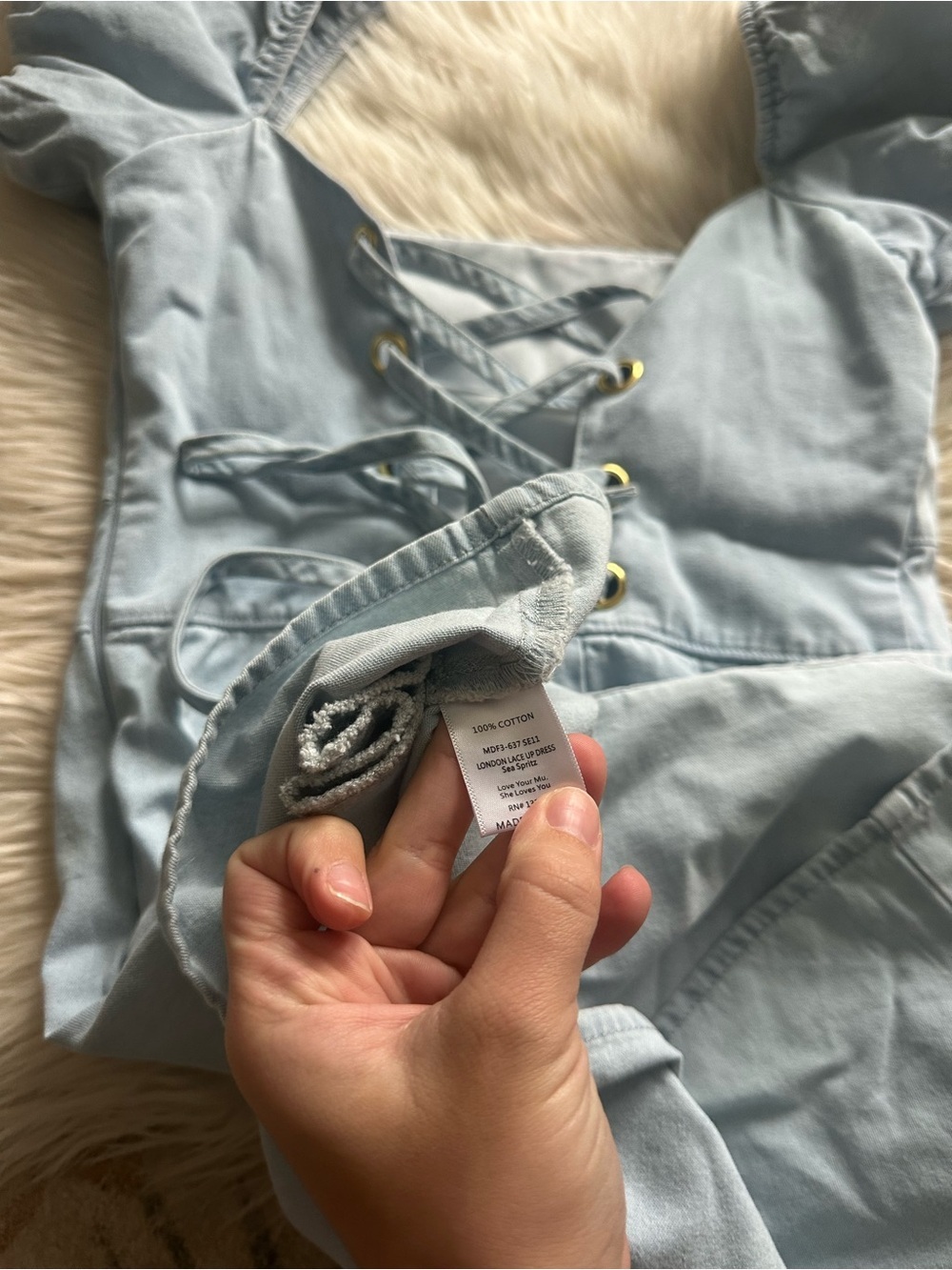SHOW ME YOUR MUMU London
Lace Up Mini Dress - Picture 8 of 8